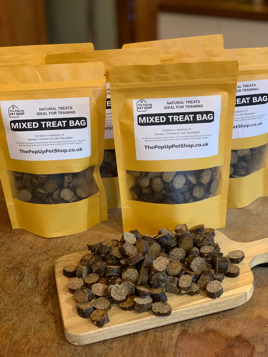 Treat Bag (Duck, Chicken, Black Pudding, Venison) + Chicken & Sweet Potato